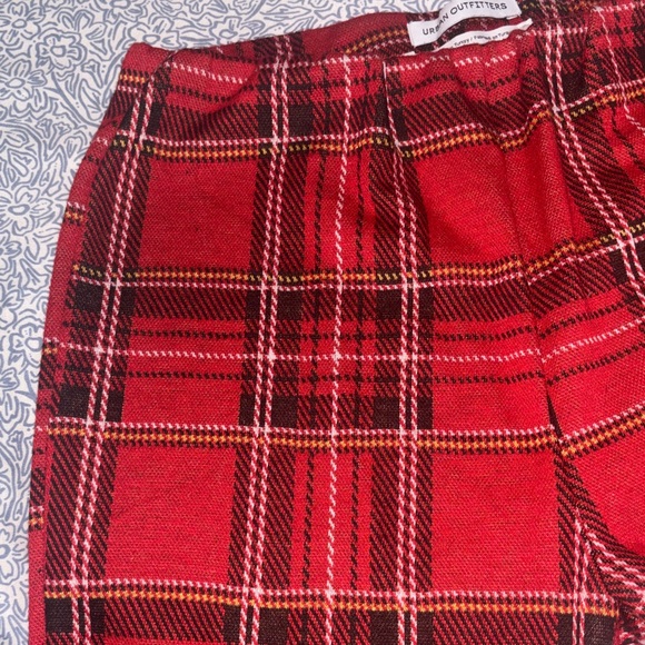 UO Red Plaid Pants - Picture 5 of 7